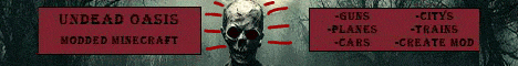 Undead Oasis banner Undead Oasis Minecraft server banner