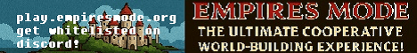 Empires Mode banner Empires Mode Minecraft server banner