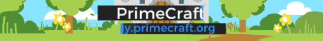 PrimeCraft banner PrimeCraft Minecraft server banner