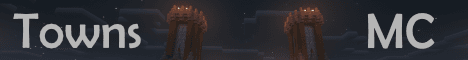 TownsMC banner TownsMC Minecraft server banner