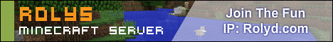 Rolys Minecraft banner Rolys Minecraft Minecraft server banner