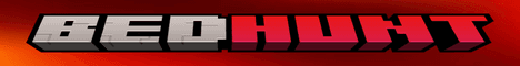Bedhunt banner Bedhunt Minecraft server banner
