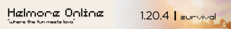 Helmore Online banner Helmore Online Minecraft server banner