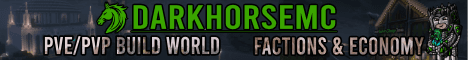 DarkHorseMC banner DarkHorseMC Minecraft server banner