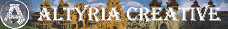 Altyria Medieval banner Altyria Medieval Minecraft server banner