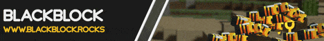Blackblock banner Blackblock Minecraft server banner