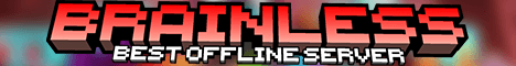 Brainless banner Brainless Minecraft server banner