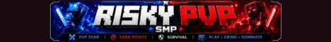 RiskyPvP SMP banner RiskyPvP SMP Minecraft server banner