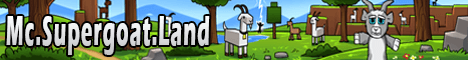 Super GoatLand banner Super GoatLand Minecraft server banner