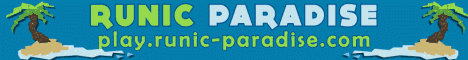 Runic Paradise banner Runic Paradise Minecraft server banner