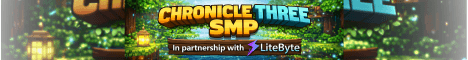 Chronicle Three banner Chronicle Three Minecraft server banner