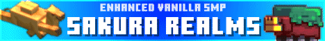 Sakura Realms banner Sakura Realms Minecraft server banner