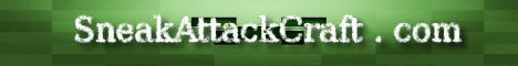 SneakAttackCraft banner SneakAttackCraft Minecraft server banner