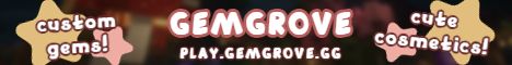 Gemgrove banner Gemgrove Minecraft server banner