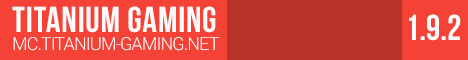 Titanium Gaming banner Titanium Gaming Minecraft server banner