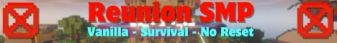 Reunion SMP banner Reunion SMP Minecraft server banner