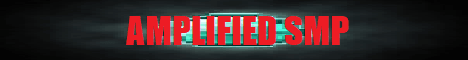 Amplified SMP banner Amplified SMP Minecraft server banner