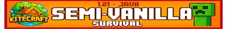 KiteCraft semi-Vanilla banner KiteCraft semi-Vanilla Minecraft server banner