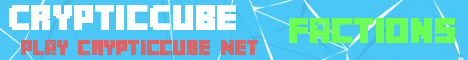 CrypticCube banner CrypticCube Minecraft server banner