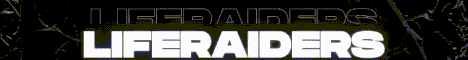 Liferaiders banner Liferaiders Minecraft server banner