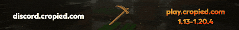 Cropied banner Cropied Minecraft server banner