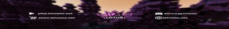 LotusMC banner LotusMC Minecraft server banner