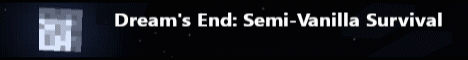 Dreams End banner Dreams End Minecraft server banner