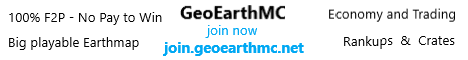 GeoEarthMC banner GeoEarthMC Minecraft server banner