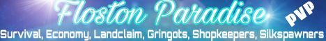 Floston Paradise banner Floston Paradise Minecraft server banner