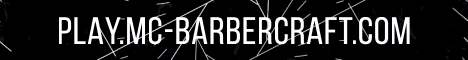 Barbercraft banner Barbercraft Minecraft server banner