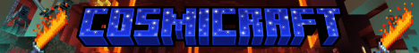 Cosmicraft banner Cosmicraft Minecraft server banner