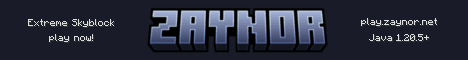 Zaynor banner Zaynor Minecraft server banner