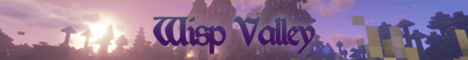 Wisp Valley banner Wisp Valley Minecraft server banner
