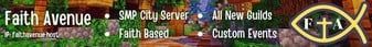 FaithAvenue banner FaithAvenue Minecraft server banner