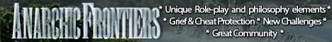 Anarchic Frontiers banner Anarchic Frontiers Minecraft server banner