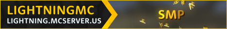LightningMC banner LightningMC Minecraft server banner