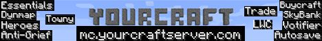YourCraftServer banner YourCraftServer Minecraft server banner