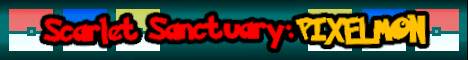 Scarlet Sanctuary Pixelmon banner Scarlet Sanctuary Pixelmon Minecraft server banner