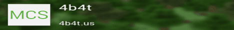 4b4t banner 4b4t Minecraft server banner