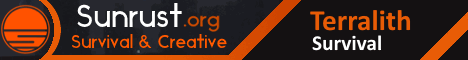 Sunrust banner Sunrust Minecraft server banner