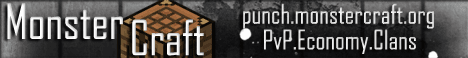MonsterCraft banner MonsterCraft Minecraft server banner