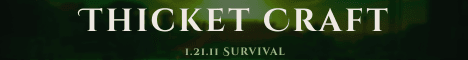ThicketCraft banner ThicketCraft Minecraft server banner