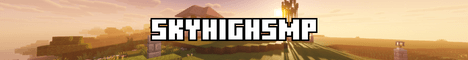 Sky High SMP banner Sky High SMP Minecraft server banner
