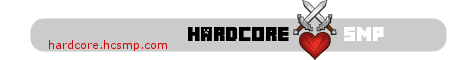 HardcoreSMP banner HardcoreSMP Minecraft server banner