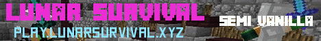 Lunar SMP banner Lunar SMP Minecraft server banner