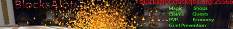 Blocksalot banner Blocksalot Minecraft server banner