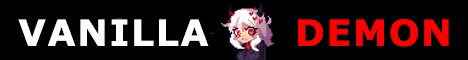 Vanilla Demon banner Vanilla Demon Minecraft server banner