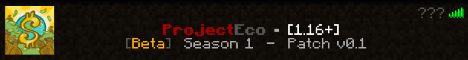 ProjectEco banner ProjectEco Minecraft server banner