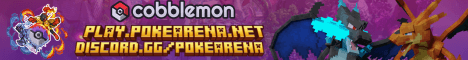 PokeArena Network banner PokeArena Network Minecraft server banner