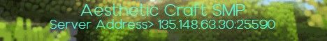 Aesthetic Craft SMP banner Aesthetic Craft SMP Minecraft server banner